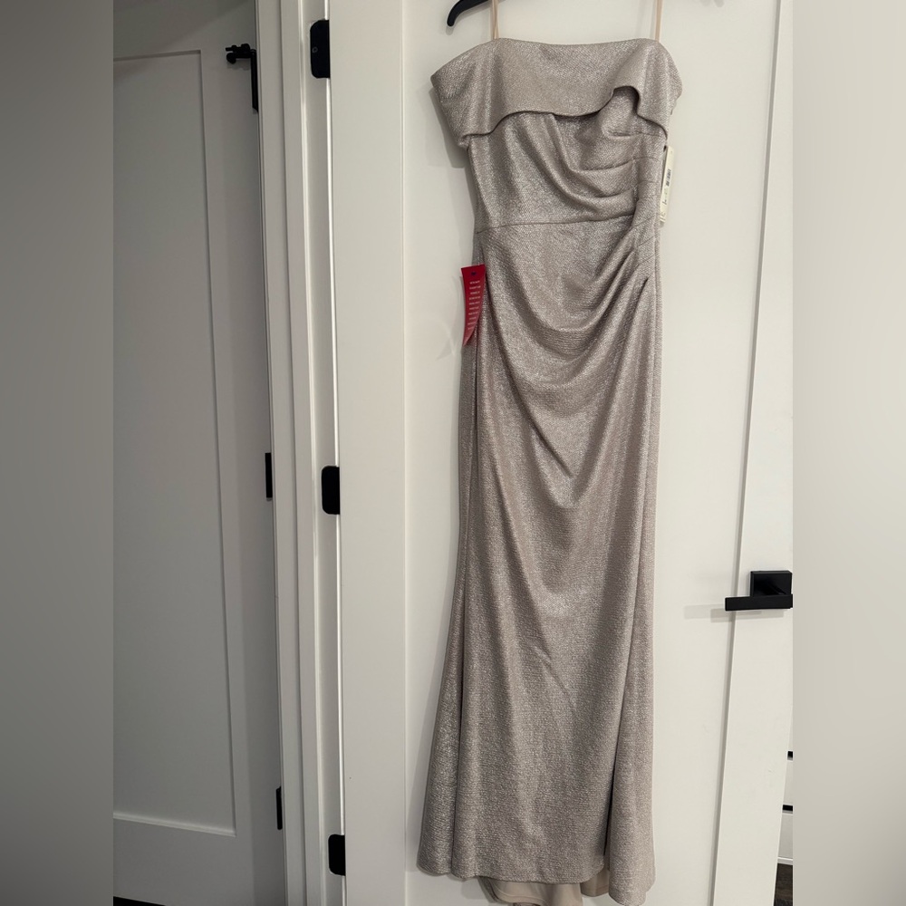 Shimmer champagne color dress. Size 4.